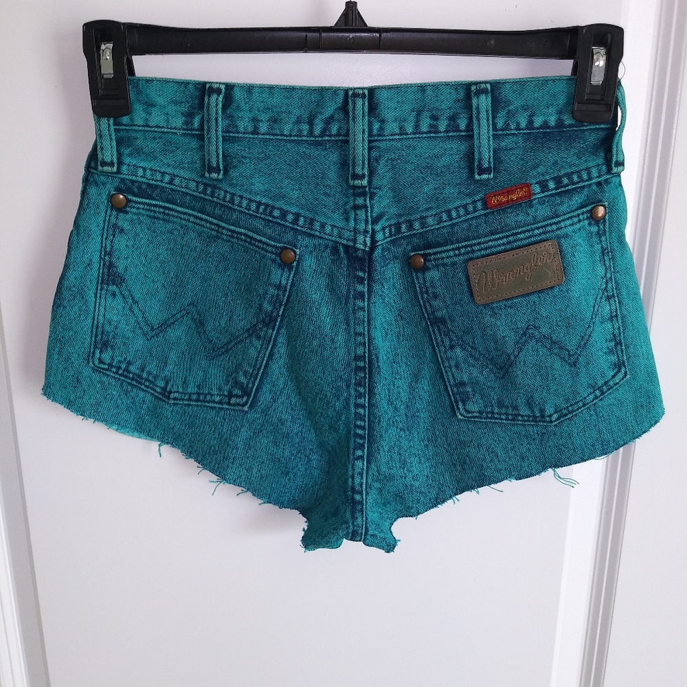 Wrangler Teal Jean Shorts